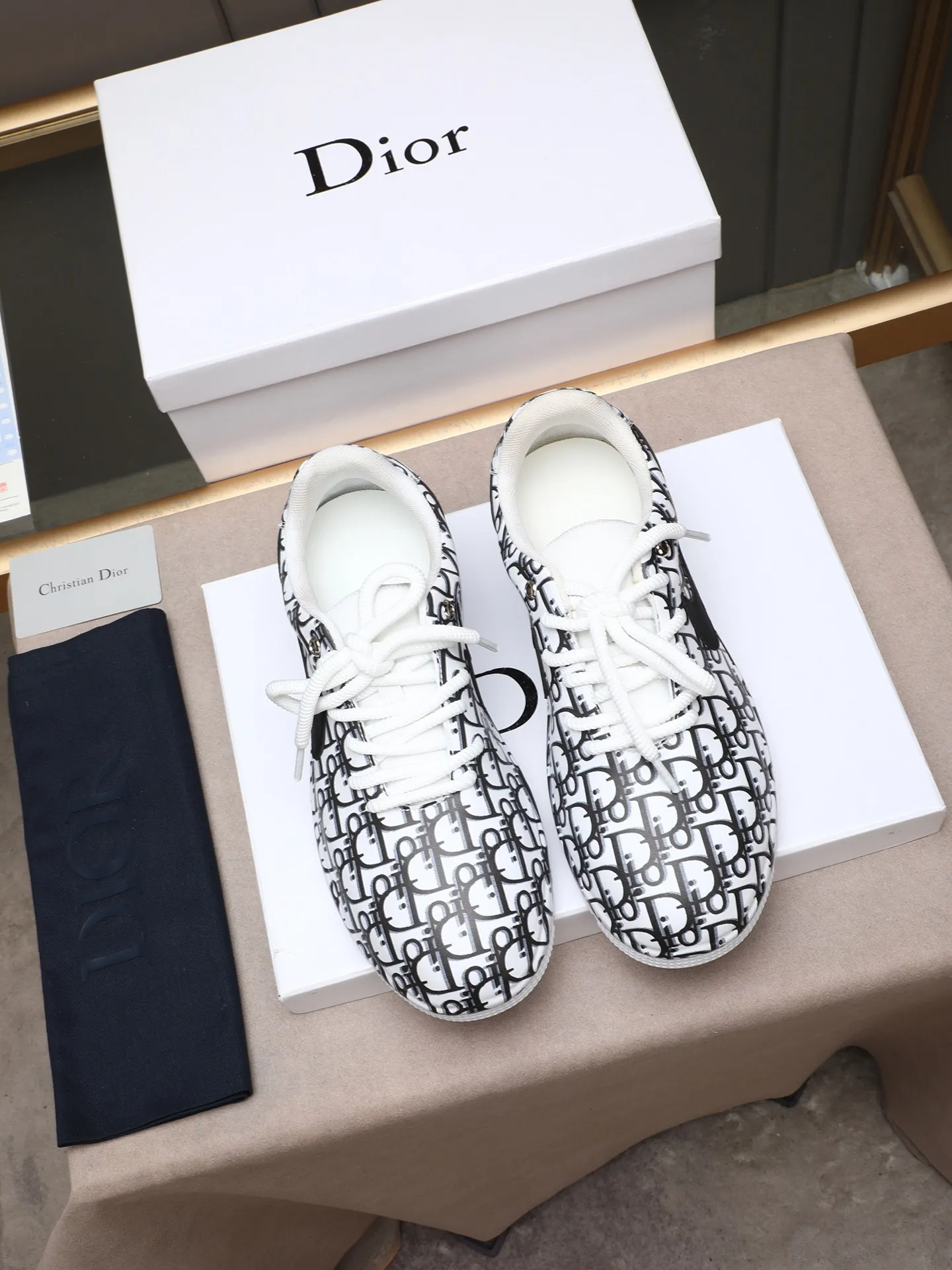🔥🔥🔥Men's shoes💰560 [Leather bag sole craftsmanship] Dior European station men's shoes new internet celebrity 🔥🔥🔥 popular dad genuine leather bag sole inner layer high men's shoes, made of first-layer cowhide ➕Imported custom materials popular breathable, comfortable and soft leather sports shoes, breathable mesh lining, leather insole, size 38-44 (45 46 custom-made)